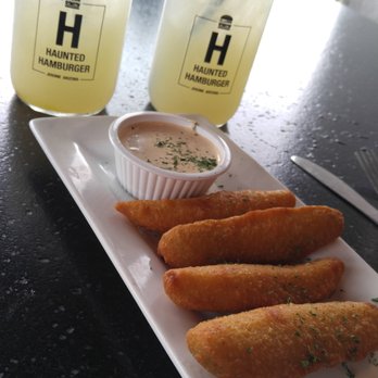 Haunted Hamburger - Fried pickles were bomb and so were the house Margs!!! - Burgers Near Me - Jerome, Arizona Haunted Hamburger - Fried pickles were bomb and so were the house Margs!!! - Burgers Near Me - Jerome, Arizona