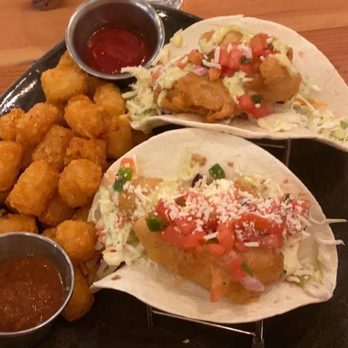 UPP Liquids - Fish tacos with a side of tater tots - Breweries Near Me - Bend, Oregon UPP Liquids - Fish tacos with a side of tater tots - Breweries Near Me - Bend, Oregon