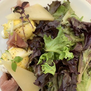 Fig & Olive - Poached Egg with Prosciutto di Parma - French Near Me - Houston, Texas
