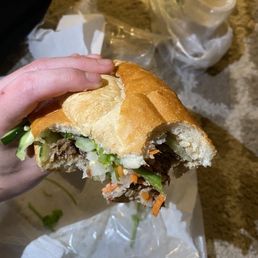 Grilled pork banh mi Grilled pork banh mi
