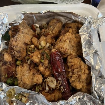 Panda Country Restaurant - Salt and Pepper Chicken Wing. Very tiny portions and to much pepper. - Chinese Near Me - Santee, California Panda Country Restaurant - Salt and Pepper Chicken Wing. Very tiny portions and to much pepper. - Chinese Near Me - Santee, California
