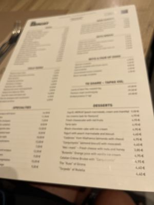 Menu photo 3 El Mercat Barcelona, B