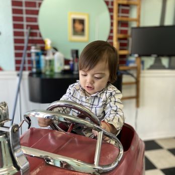 Bubble Cuts - Before his hair cut. Lol - Kids Hair Salons Near Me - Los Angeles, California