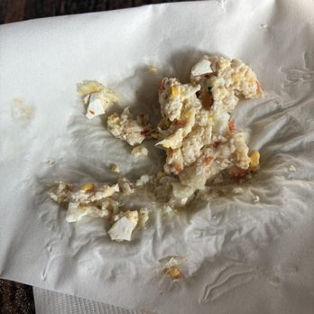Another Broken Egg Cafe - This was what I spat out after crunching on the egg shells from a poached egg - Breakfast & Brunch Near Me - Dallas, Texas Another Broken Egg Cafe - This was what I spat out after crunching on the egg shells from a poached egg - Breakfast & Brunch Near Me - Dallas, Texas
