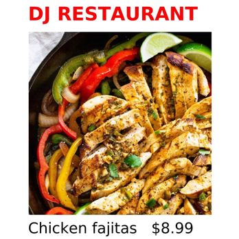 DJ Supermarket - chicken fajitas with peppers and onions - Grocery Near Me - Houston, Texas DJ Supermarket - chicken fajitas with peppers and onions - Grocery Near Me - Houston, Texas