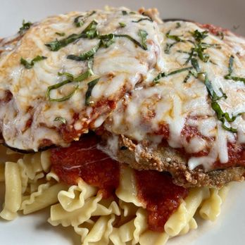 Fanizzi's - Eggplant parm with home made marinara. - New American Near Me - Provincetown, Massachusetts Fanizzi's - Eggplant parm with home made marinara. - New American Near Me - Provincetown, Massachusetts