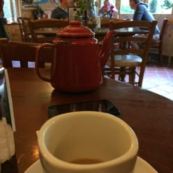Blue Zucchini - Enormous enamel teapots = well refreshed.