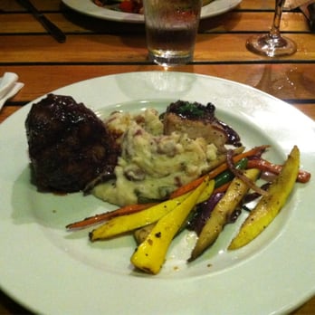 Ports Cafe - Lamb and swordfish with rosemary mashed potatoes - New American Near Me - Geneva, New York