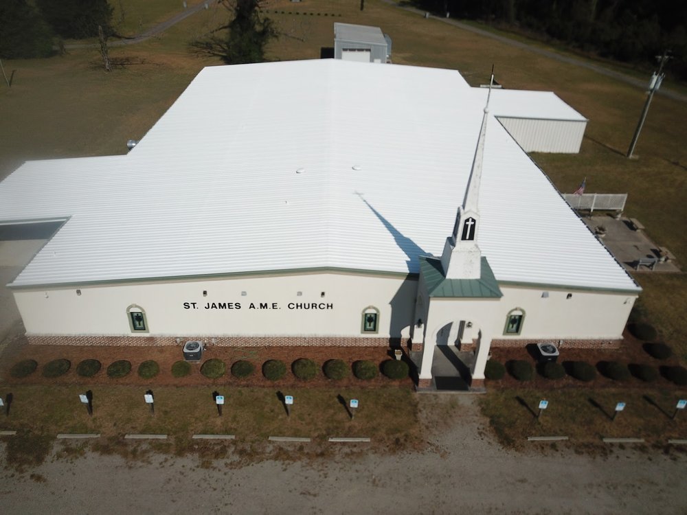 Slide of LandShark Roofing