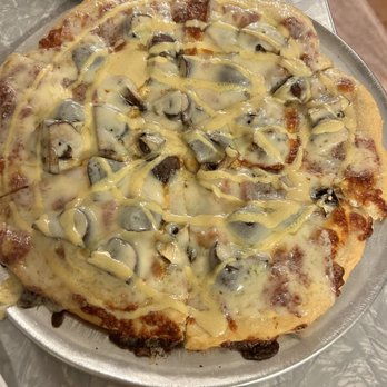 baked - Portabella & Swiss pizza - Pizza Near Me - Galesburg, Illinois baked - Portabella & Swiss pizza - Pizza Near Me - Galesburg, Illinois