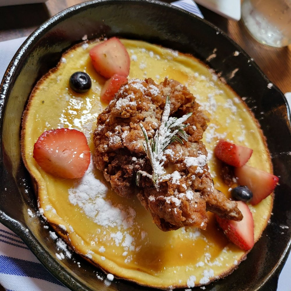 Scratch Kitchen & Taproom - Chicken pancakes - Bars Near Me - Apex, North Carolina