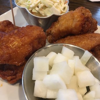 Bonchon - Wings, we got the beets and coleslaw and didn't regret it. - Chicken Wings Near Me - New Haven, Connecticut Bonchon - Wings, we got the beets and coleslaw and didn't regret it. - Chicken Wings Near Me - New Haven, Connecticut
