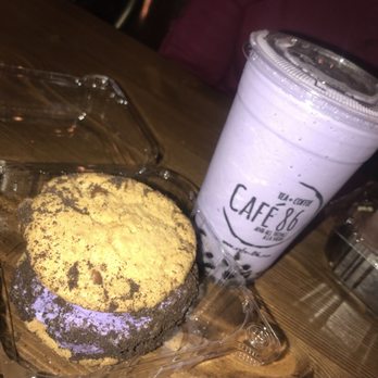 Cafe 86 - Ube ice cream sandwich and and taro boba. - Desserts Near Me - Las Vegas, Nevada Cafe 86 - Ube ice cream sandwich and and taro boba. - Desserts Near Me - Las Vegas, Nevada