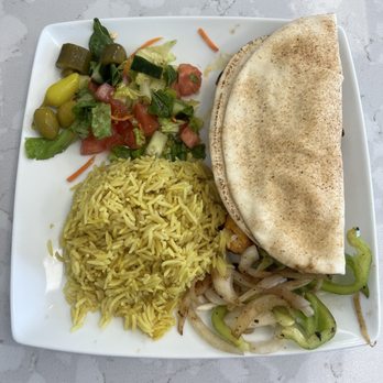 Yafa Grill - Chicken Kabab Lunch - Mediterranean Near Me - Fresno, California