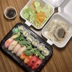 Little Tokyo - Sushi Regular and steamed gyoza or dumplings! Delish!