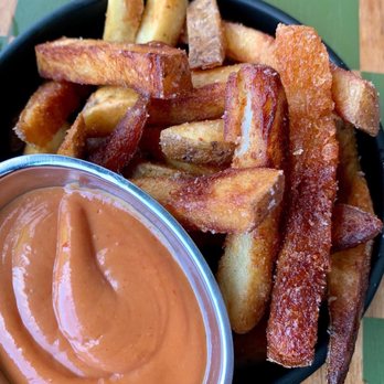 Laser Wolf - French Fries w/Tehina Ketchup - Middle Eastern Near Me - Brooklyn, New York Laser Wolf - French Fries w/Tehina Ketchup - Middle Eastern Near Me - Brooklyn, New York