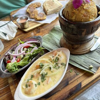 Casa Cubana - Camarones al Ajillo Mofongo, dinner portion - Cuban Near Me - Raleigh, North Carolina Casa Cubana - Camarones al Ajillo Mofongo, dinner portion - Cuban Near Me - Raleigh, North Carolina