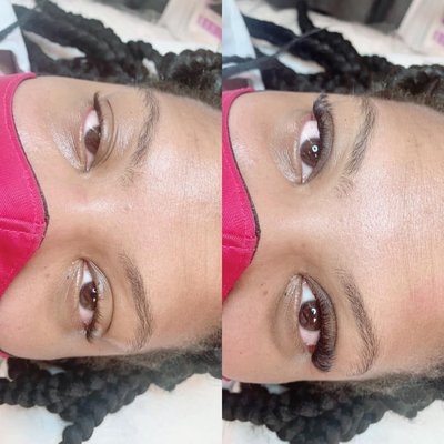 Eyelash services - Before and after shots
