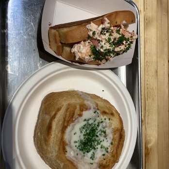 Edgewater Public Market - New England lobster roll and clam chowder in a bread bowl - Bars Near Me - Edgewater, Colorado Edgewater Public Market - New England lobster roll and clam chowder in a bread bowl - Bars Near Me - Edgewater, Colorado