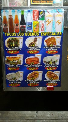 Menu photo 4 Tacos Los Gueros Los Angeles, CA Menu photo 4 Tacos Los Gueros Los Angeles, CA