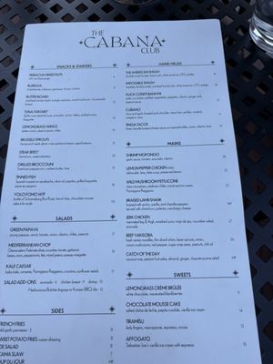 Menu photo 1 The Cabana Club Minneapolis, MN Menu photo 1 The Cabana Club Minneapolis, MN