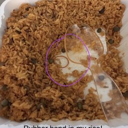 Rubber band in my rice