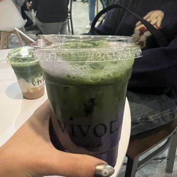Vivot Craft Cafe - Ube Matcha Latte - Bubble Tea Near Me - Fullerton, California Vivot Craft Cafe - Ube Matcha Latte - Bubble Tea Near Me - Fullerton, California
