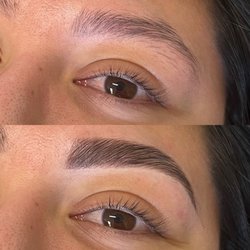 Conscious Beauty - Before & after "brow sculpt"