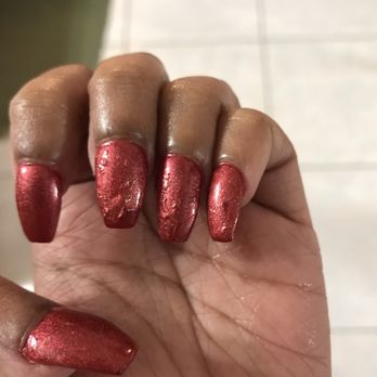 Kim Nails & Spa - "Chrome" nails after a shower, less than 24 hours later. - Nail Salons Near Me - Delray Beach, Florida Kim Nails & Spa - "Chrome" nails after a shower, less than 24 hours later. - Nail Salons Near Me - Delray Beach, Florida