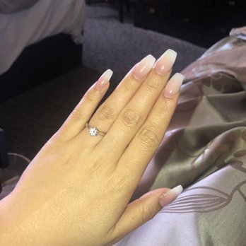Infinity Nails - Acrylic French fade. $57 - Nail Salons Near Me - Eugene, Oregon