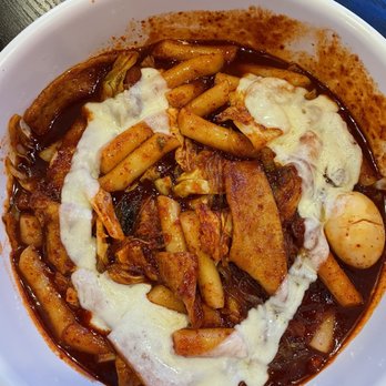 Luv Dduk - LUV DDUK  Very tasty & delicious! The level 1 spice already gives a kick! - Korean Near Me - Cerritos, California
