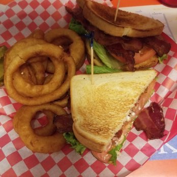 Little Dipper Diner - BLT with onion rings - Sandwiches Near Me - Anchorage, Alaska