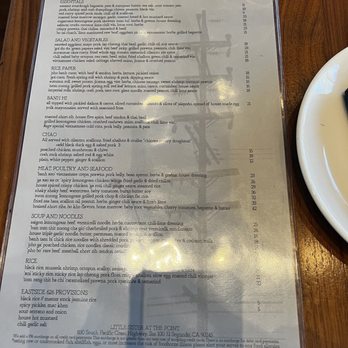 Little Sister - The menu - Vietnamese Near Me - El Segundo, California