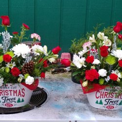 Thenmbflowerlady - Xmas tin planters