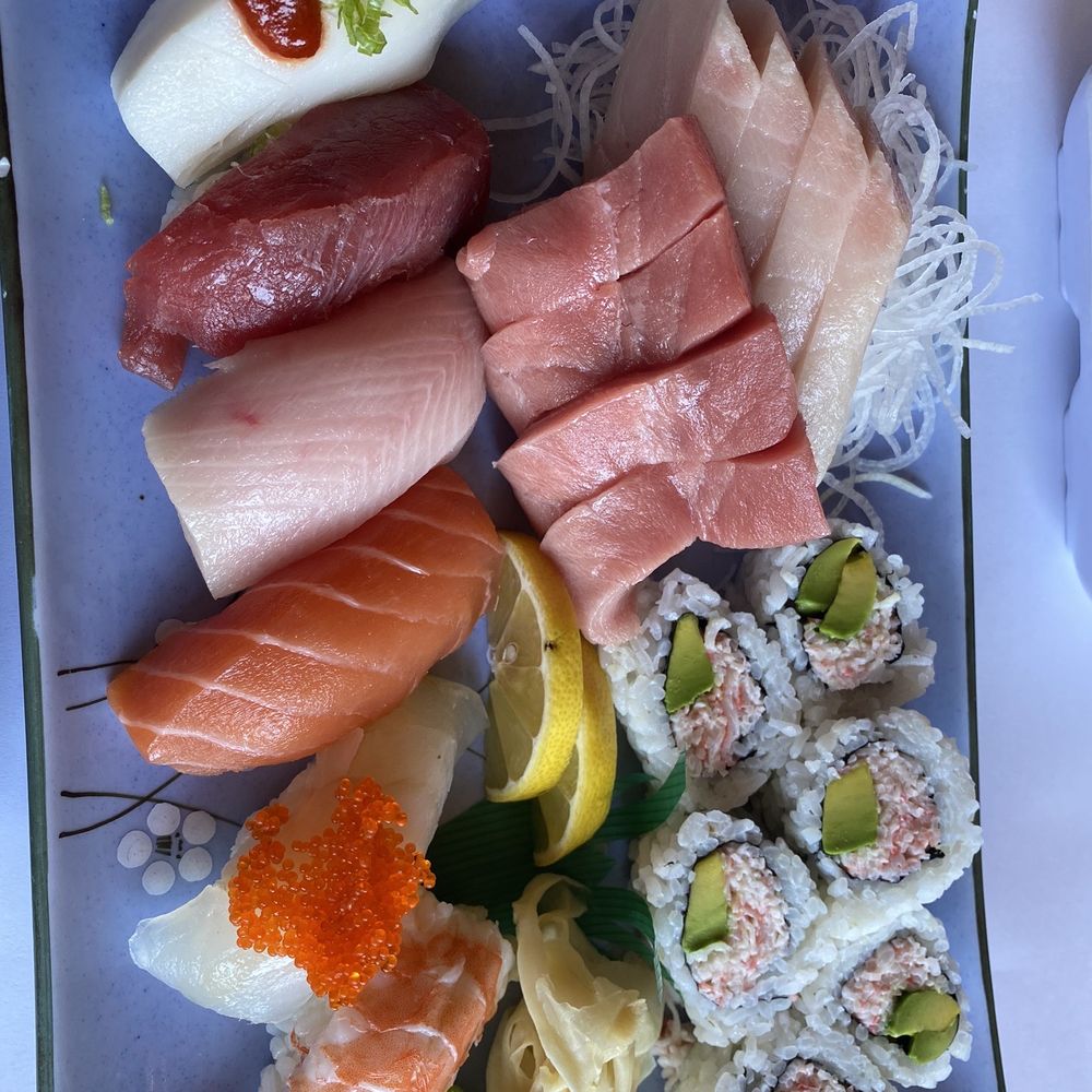 Sushi and Sashimi - $35. Huge chunks of fish. Each slice of sashimi is closer to 3-4 slices at other restaurants