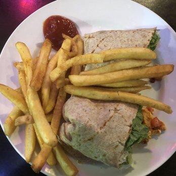Brooks Place Tavern - Buffalo wrap. Lots of blue cheese crumbs FYI - Burgers Near Me - Conifer, Colorado