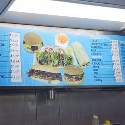 City Wide Market - Picture of the menu with the prices.
