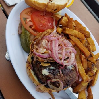 Bugaboo's Bar and Grill - Onion burger - New American Near Me - Cedar Lake, Indiana Bugaboo's Bar and Grill - Onion burger - New American Near Me - Cedar Lake, Indiana
