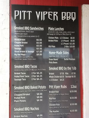 Menu photo 2 Pitt Viper BBQ El Campo, TX