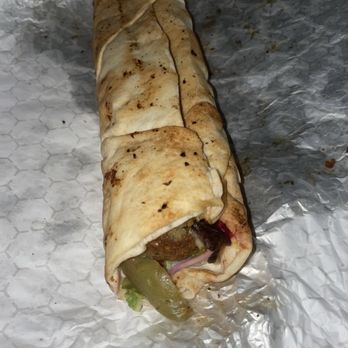 Al-Shami - Lamb falafel wrap - Mediterranean Near Me - Providence, Rhode Island