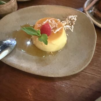 Amado - Flan de coco- creamy and sweet - Mexican Near Me - Burlingame, California