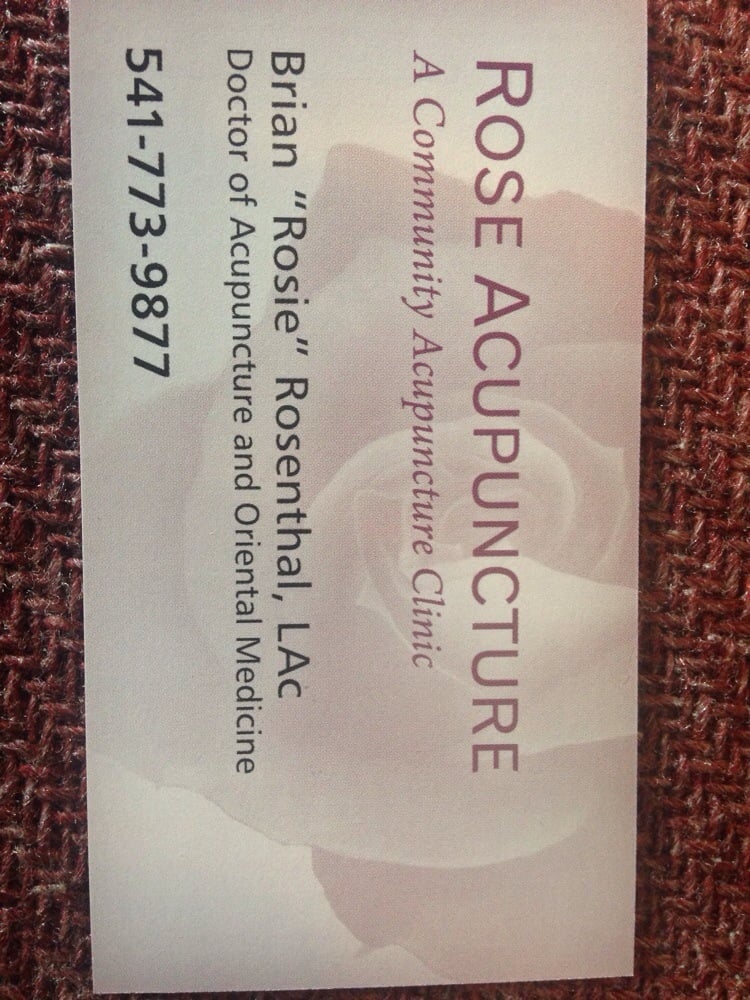 ROSE ACUPUNCTURE Updated September 2024 714 E Jackson St, Medford