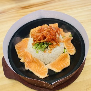 Sizzling Lunch - Salmon Pepper Rice - Teppanyaki Near Me - Fremont, California