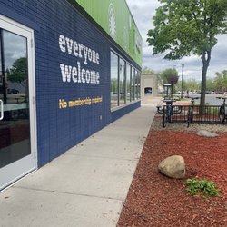 Just Food Co-op - Bicycle friendly nice outside decoration and plenty of parking