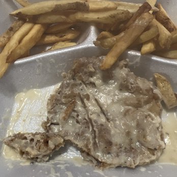 River Smith's Chicken & Catfish - This was so bad! Chicken fried steak - Seafood Near Me - Lubbock, Texas