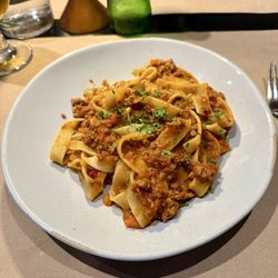 Homemade Fettuccine with Beef and Pork Ragu'