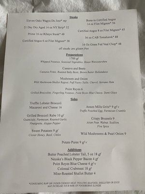 Menu photo 1 1700 Degrees Steakhouse Harrisburg, PA