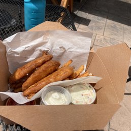 Pacific cod fish & chips. Pacific cod fish & chips.
