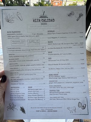 Menu photo 2 Alta Calidad Brooklyn, NY