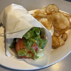Original Gyros with homemade chips